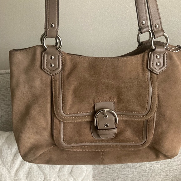 Suede Coach Purse - Picture 2 of 11